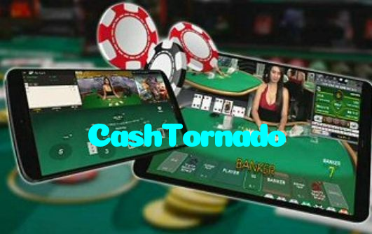 CashTornado casino presented on mobile device in Pakistan with slots and live games